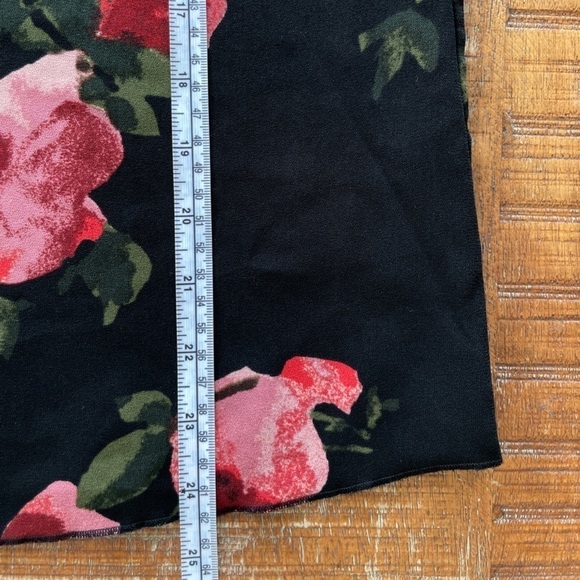 ARITZIA Wilfred Pozzi Black Floral Tie Sleeve Blouse - Picture 10 of 12